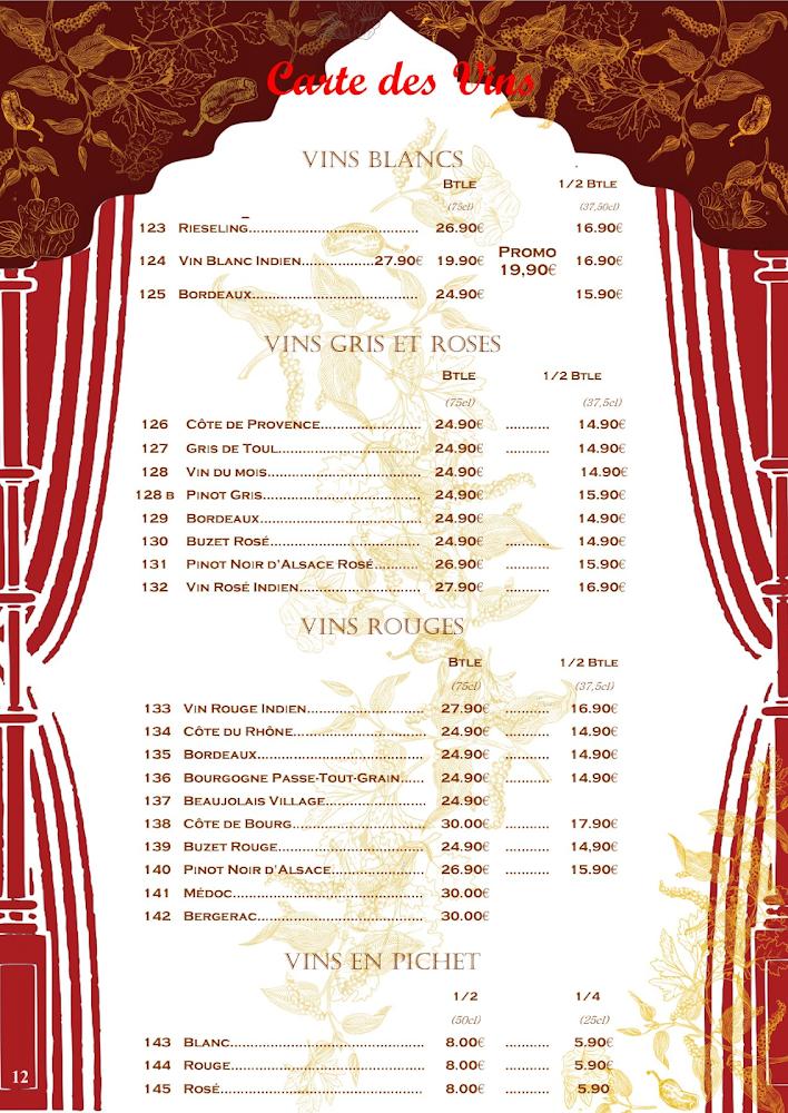La Porte du Bengale - Menu Image 2